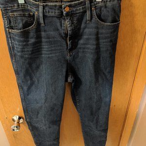 Madewell jeans 10" high rise skinny size 33T